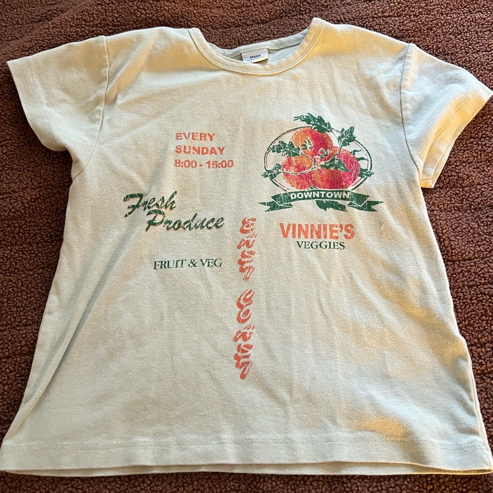 Yellow UO baby tee